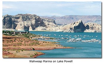 Wahweap Marina on Lake Powell
