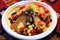 Fruit and Beans Salad with Breaded Pork Chops