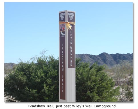 The Bradshaw Trail, just past Wiley's Well Campground