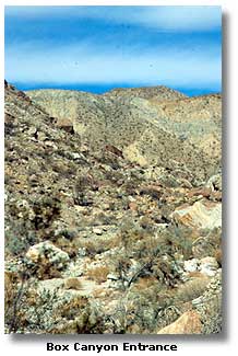 Box canyon entrance