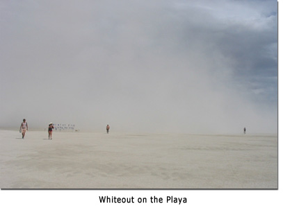 Whiteout on the Playa