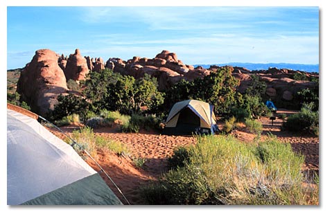 Camping near Moab Utah
