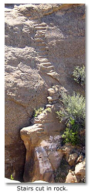 Chaco Canyon rock strairs