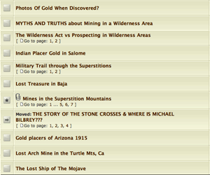 Treasure Hunting on the DUSA Message Board