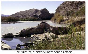 Ruins of a historic bathhouse