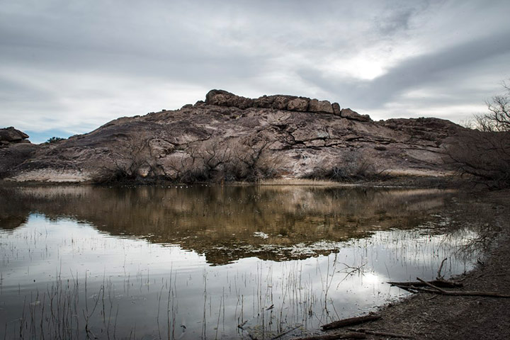 water filled hueco