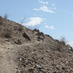 The trail is steep in several areas. 