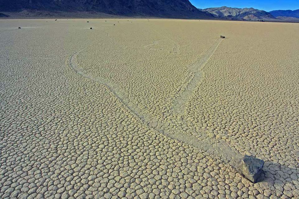 This is what tracks on Racetrack Playa are supposed to look like! NPS Photo