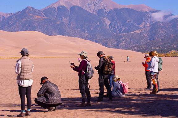 Artists at Great Sand Dunes National Park.