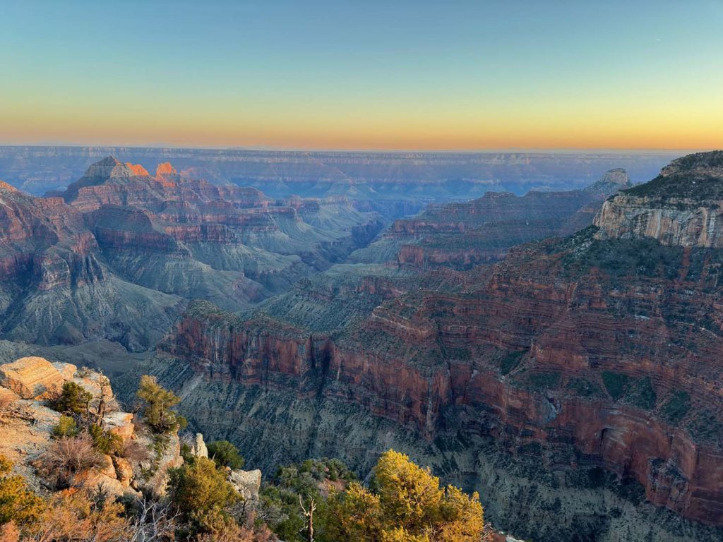 North rim of the Grand Canyon by NPS.